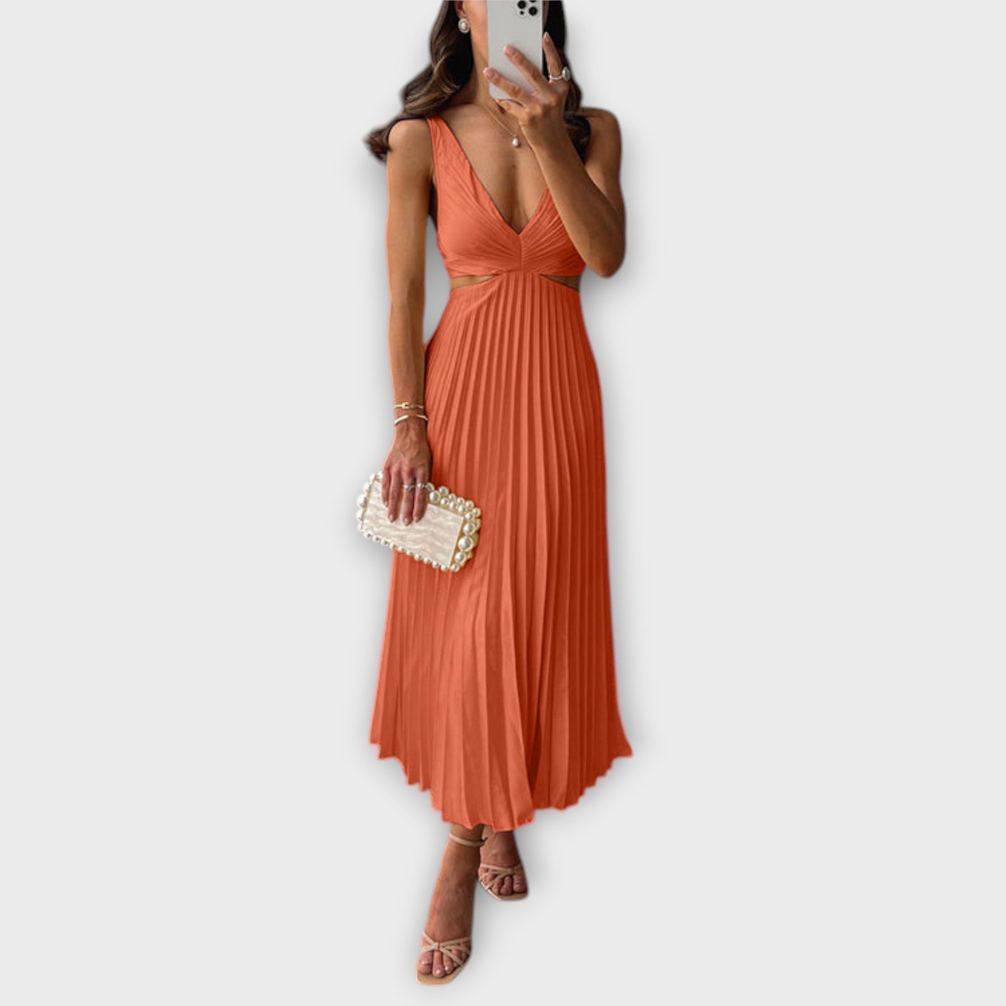 Monika - Elegantní šaty s plisováním