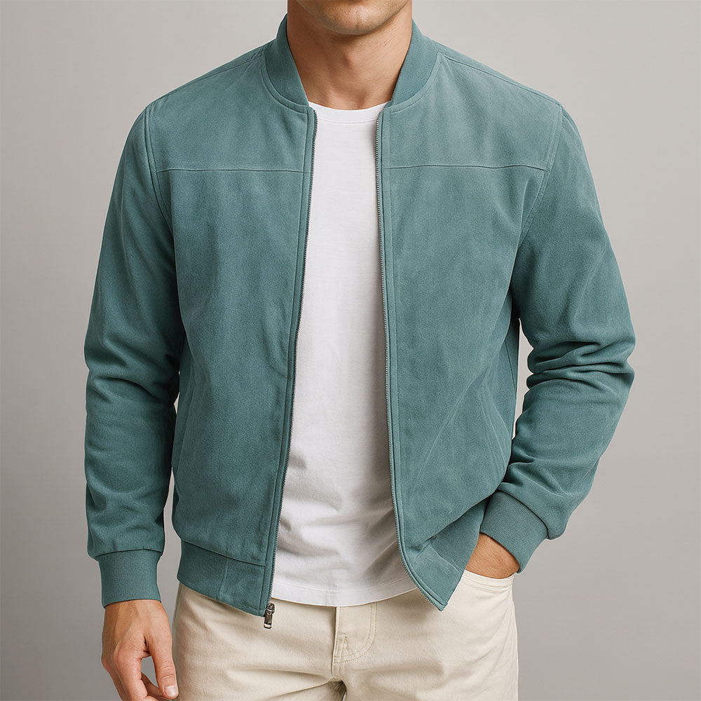 Adrian | Prémiová Semišová Bunda Bomber