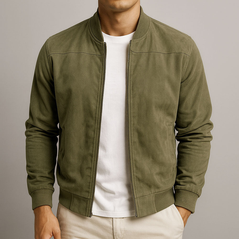 Adrian | Prémiová Semišová Bunda Bomber