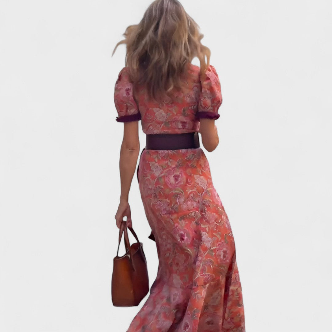 Ivana - Elegantní květinové šaty