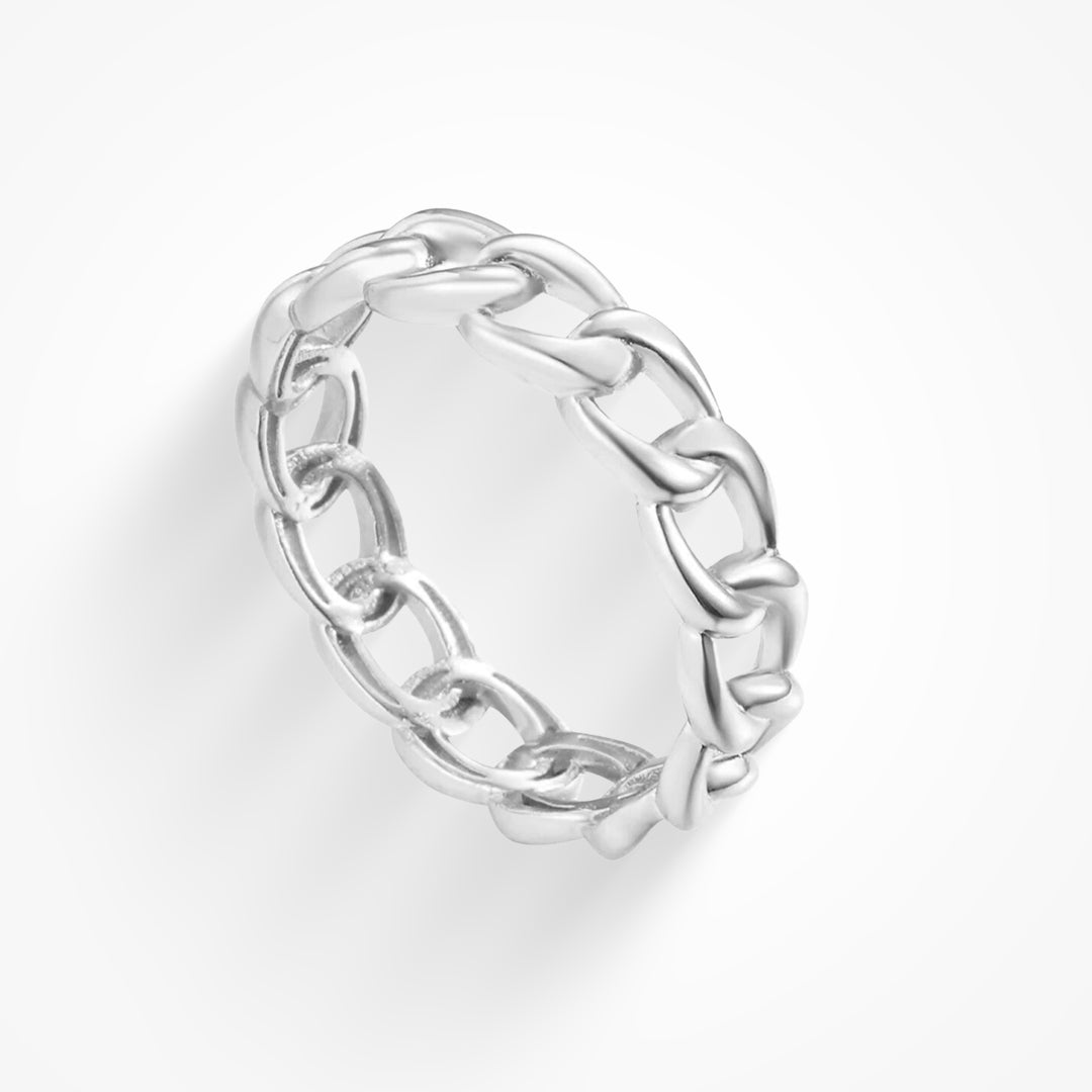 Marie Elegantní Anillo Con Cadena Prstenseřetízkem