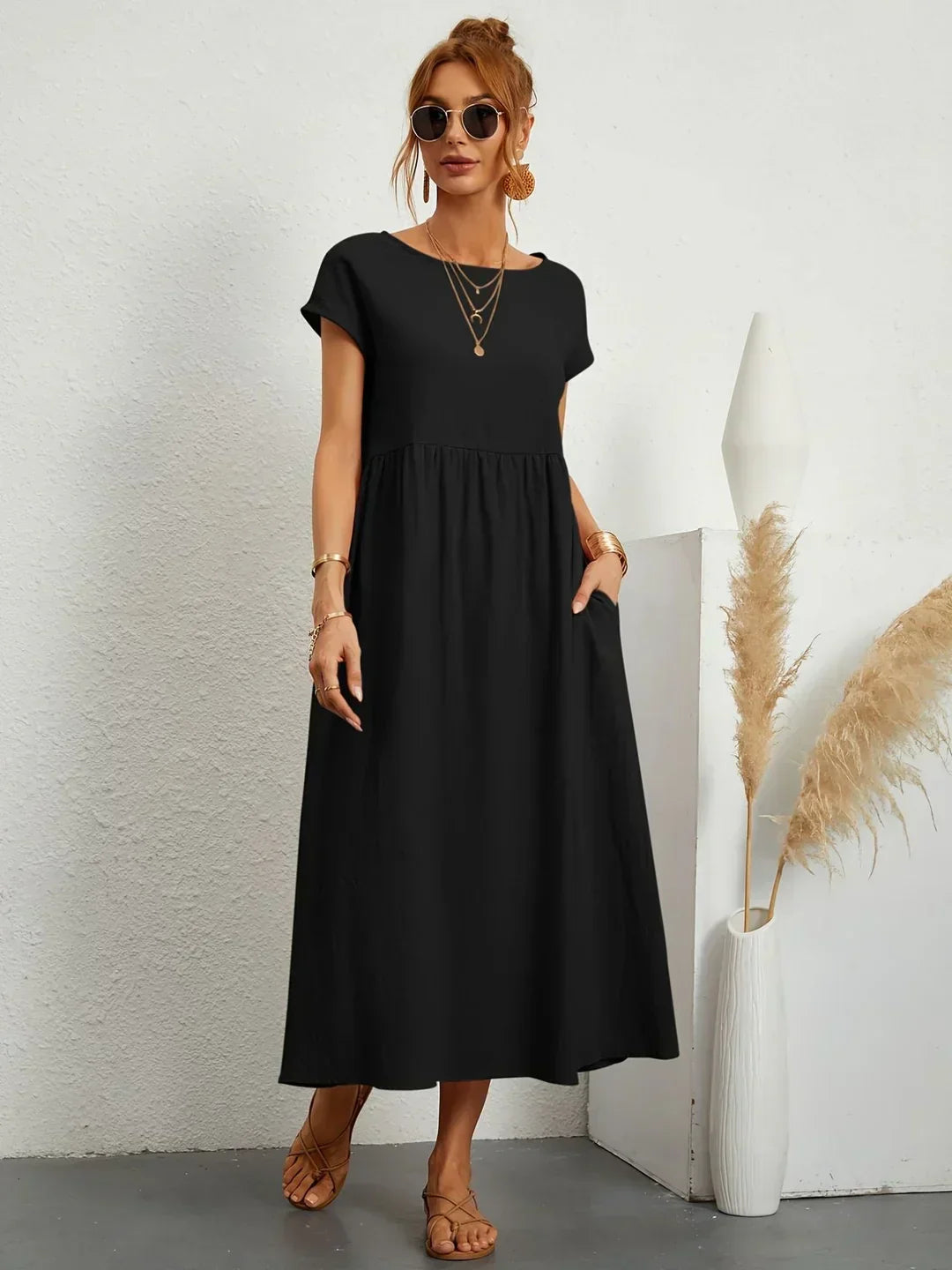 Jana™ — Midi šaty s nadčasovou elegancí
