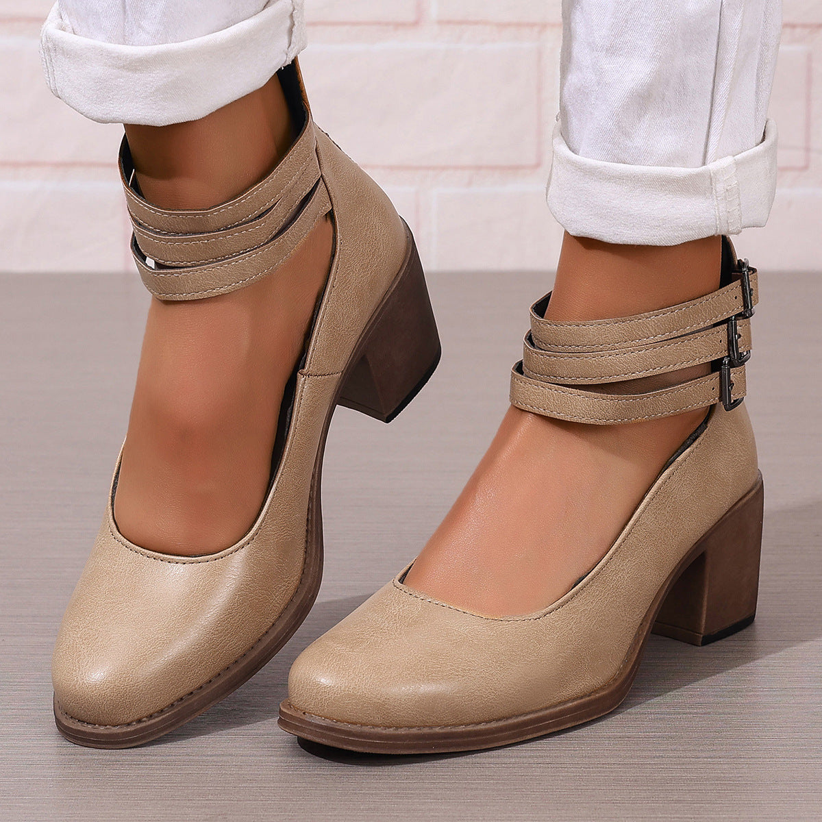 Vanda | Elegantní lodičky s blokovým podpatkem