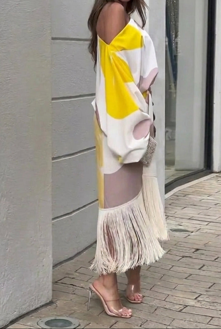 Daniela | Dvoudílný komplet s třásněmi