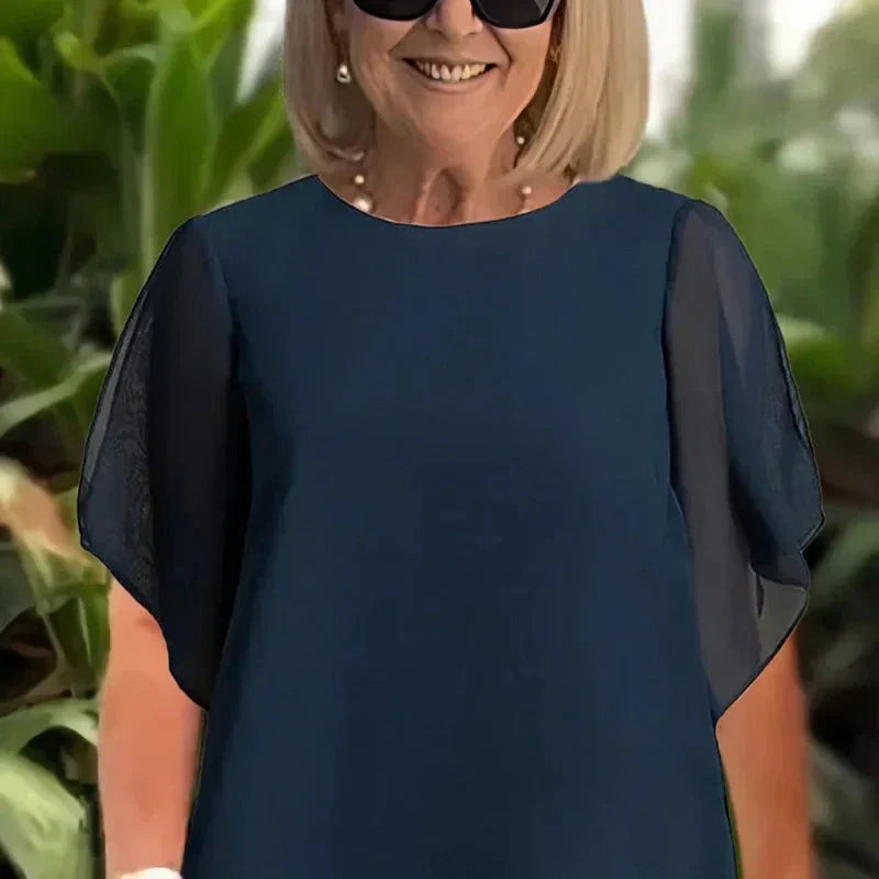 Herlena | Šik Asymetrický Set (Top a Kalhoty)