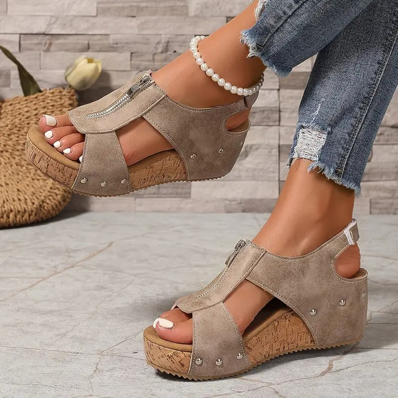 Klara | Elegantní sandály na zip