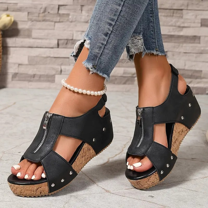 Klara | Elegantní sandály na zip