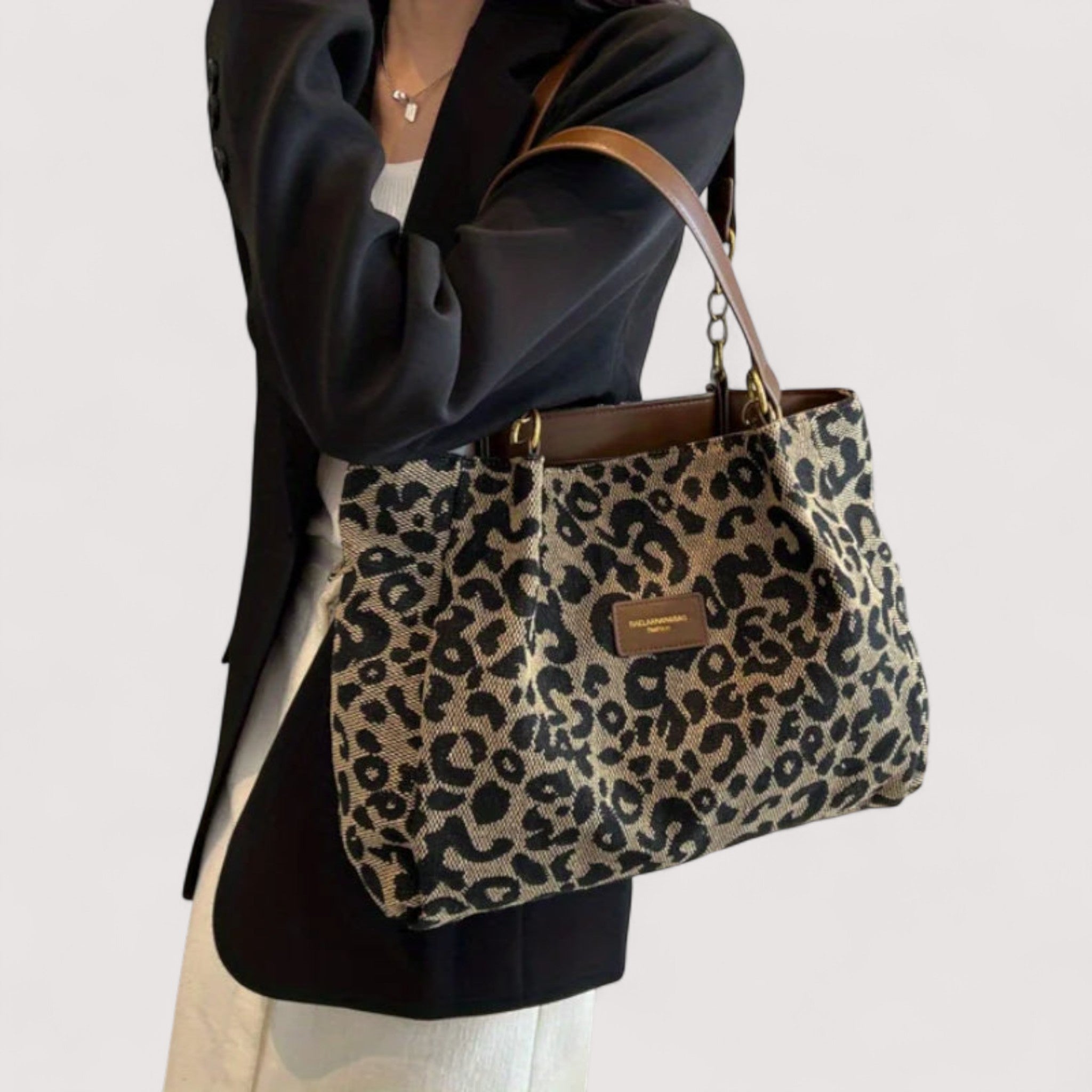 Edith | Standardní taška s leopardím vzorem – premium