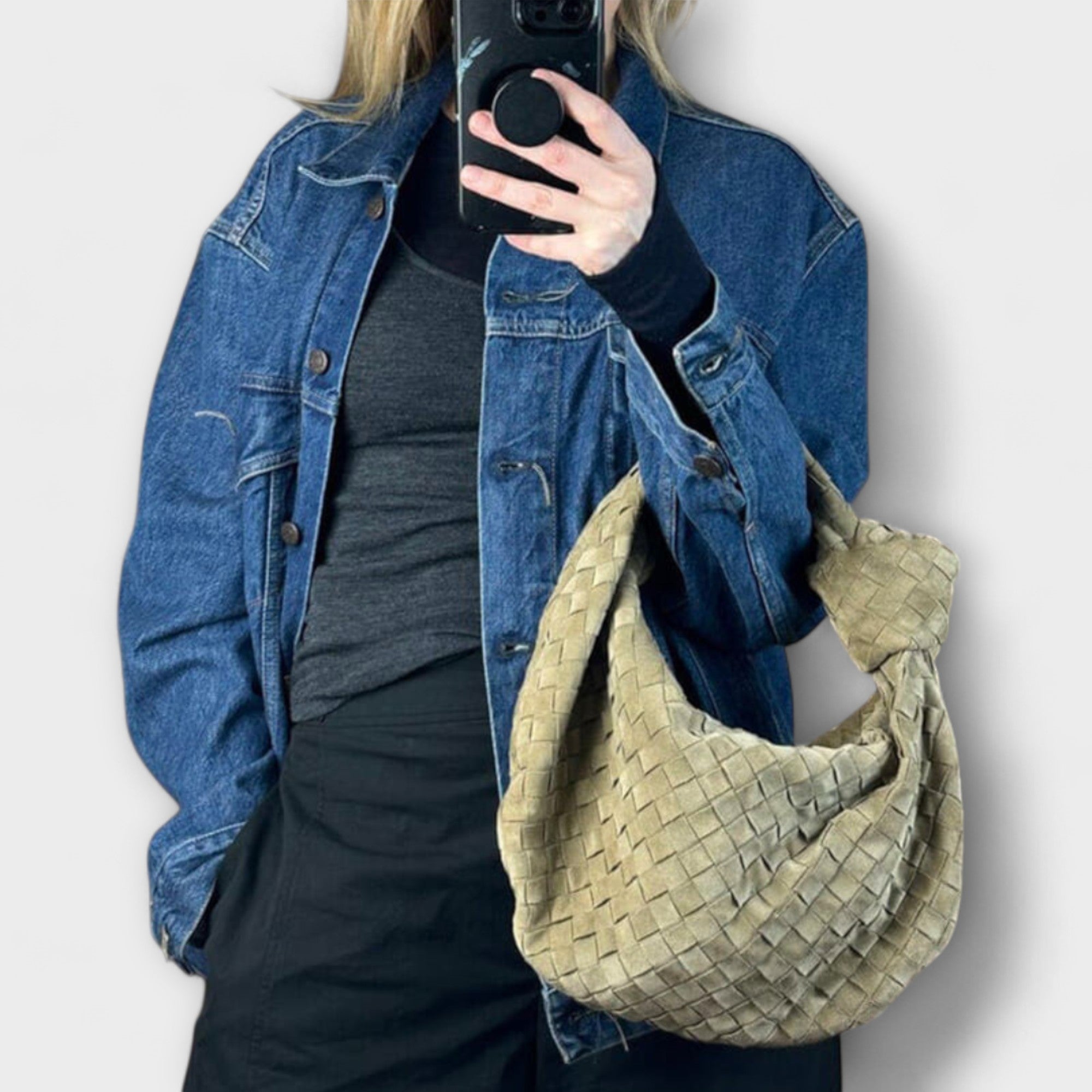 Eline - Velká pletená dámská kabelka