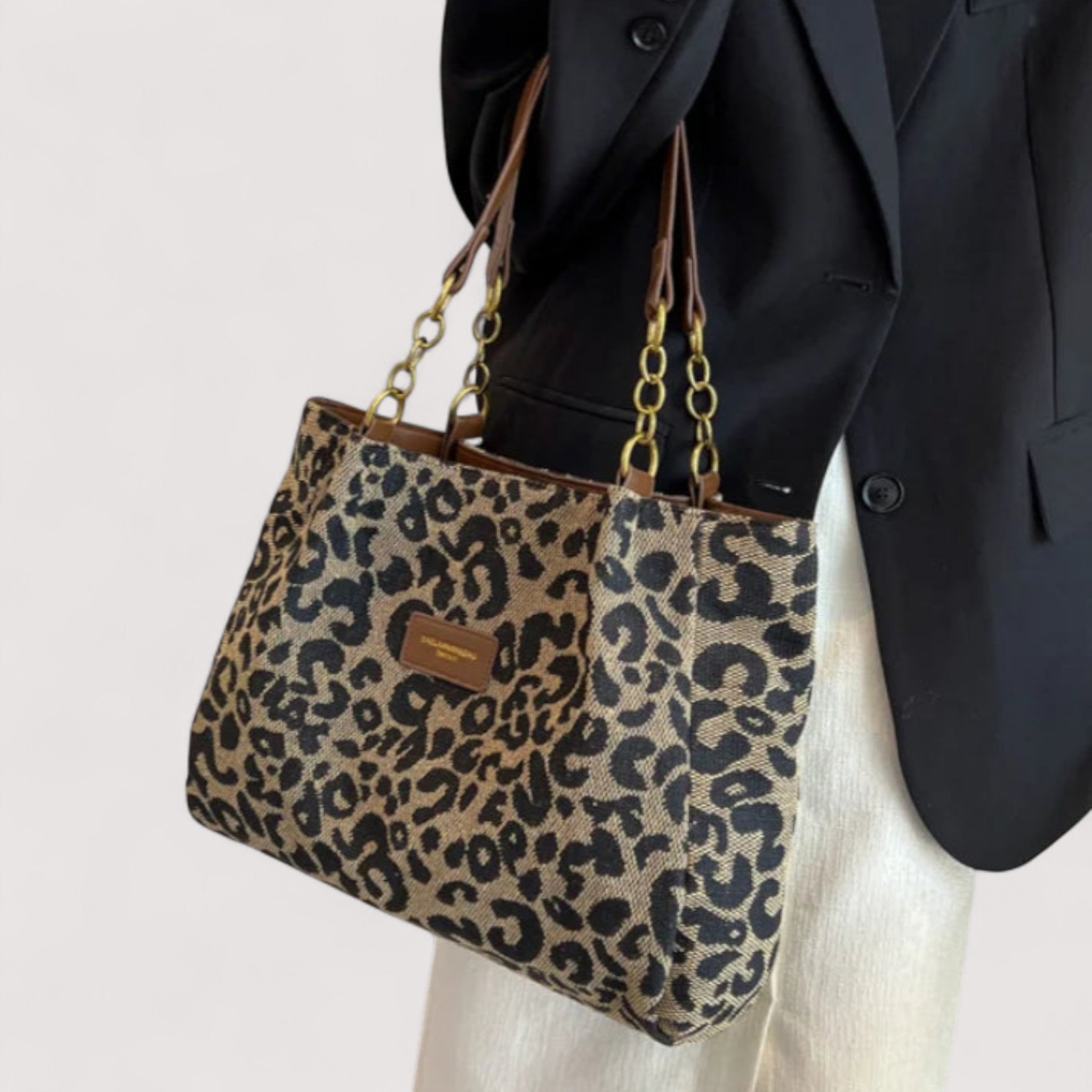 Edith | Standardní taška s leopardím vzorem – premium