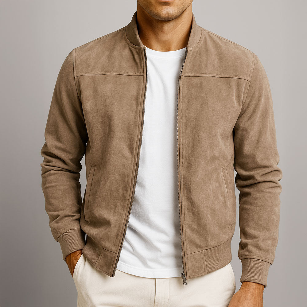 Adrian | Prémiová Semišová Bunda Bomber
