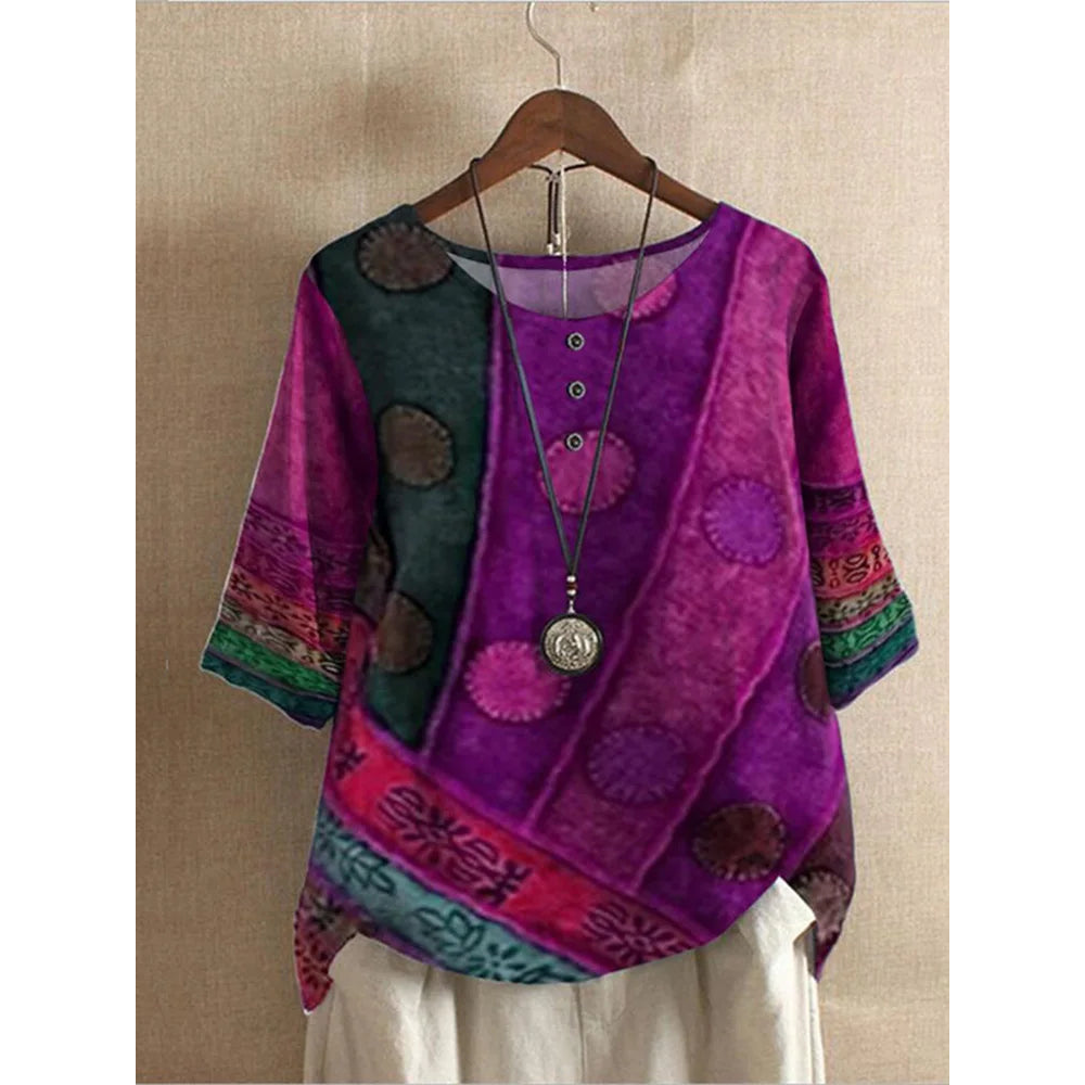 Floriana | Volný Boho Top