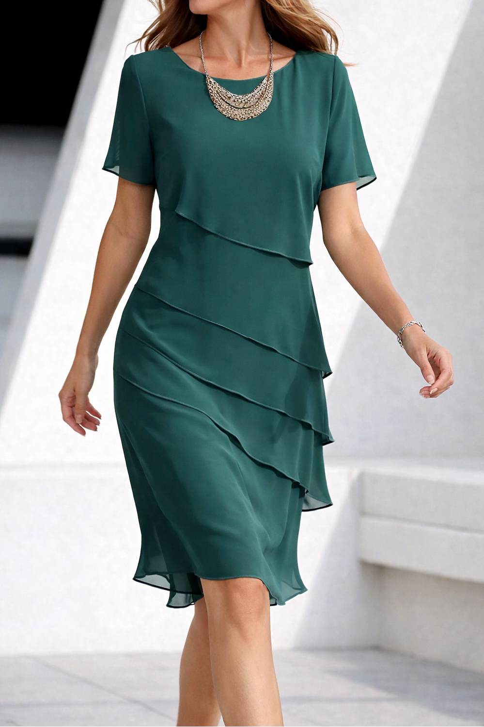 Amelia – Elegantní vrstvené šaty