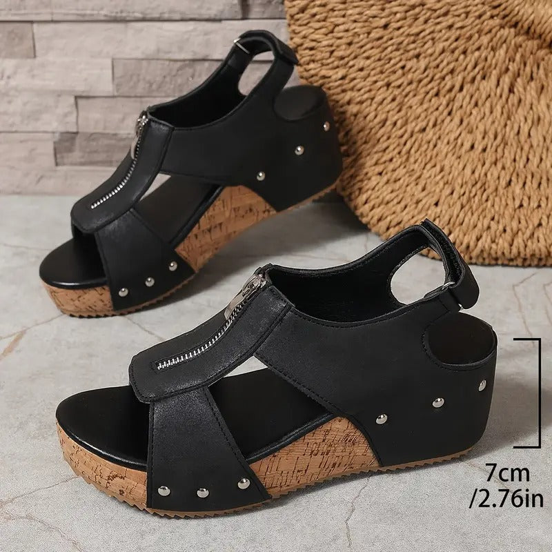 Klara | Elegantní sandály na zip