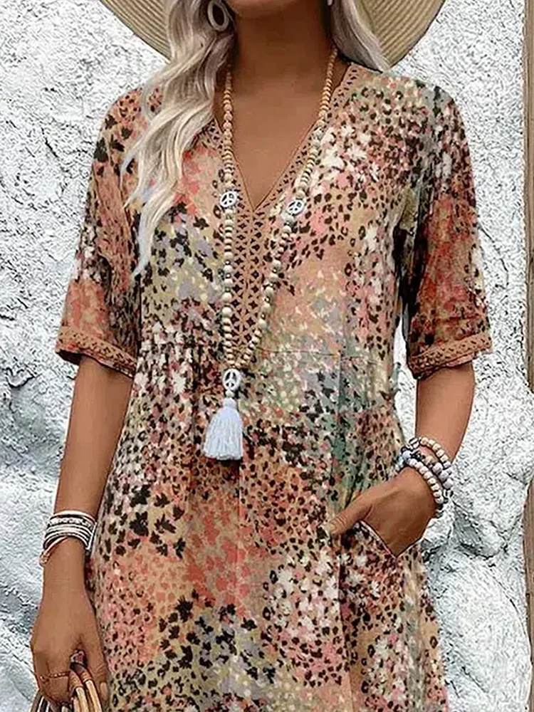 Anežka | VIBRANT MIDI ŠATY S ELEGANTNÍM POKRYTÍM BŘICHA